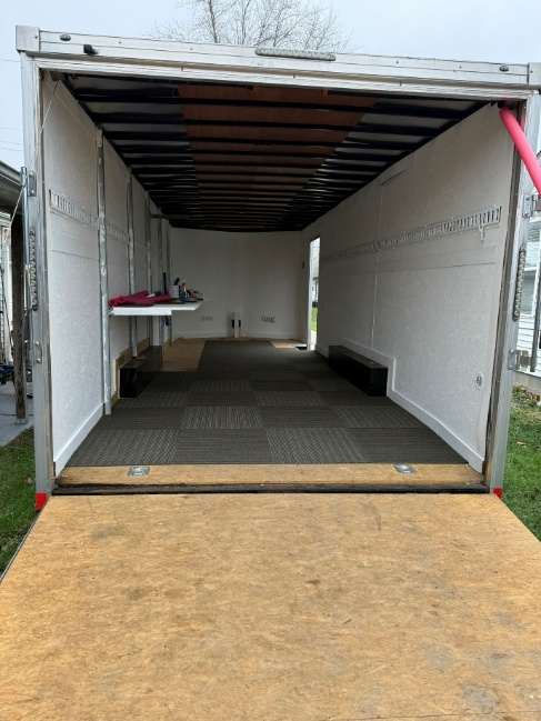 Museum cargo trailer interior